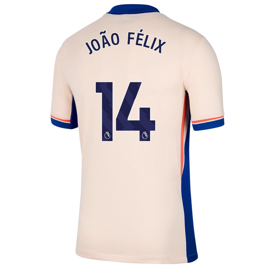 Női Labdarúgás Joao Felix #14 Világos Bézs Idegenbeli Jersey 2024/25 Mez Póló Ing