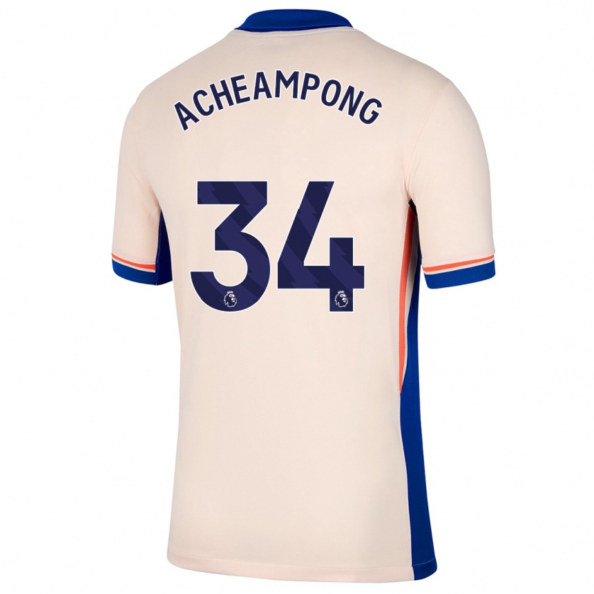 Női Labdarúgás Josh Acheampong #34 Világos Bézs Idegenbeli Jersey 2024/25 Mez Póló Ing