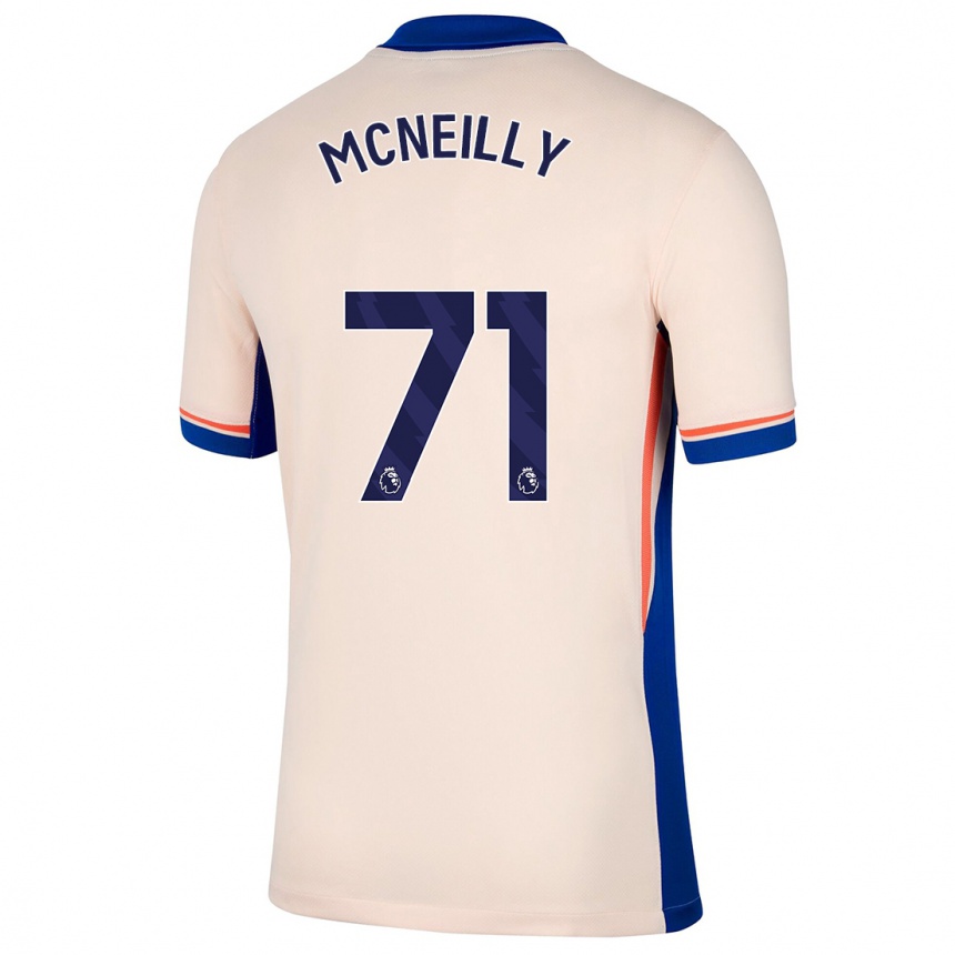 Női Labdarúgás Donnell Mcneilly #71 Világos Bézs Idegenbeli Jersey 2024/25 Mez Póló Ing