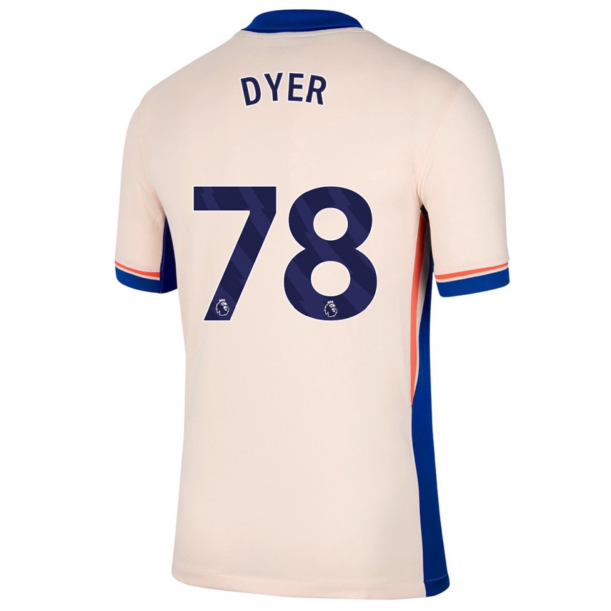 Női Labdarúgás Kiano Dyer #78 Világos Bézs Idegenbeli Jersey 2024/25 Mez Póló Ing