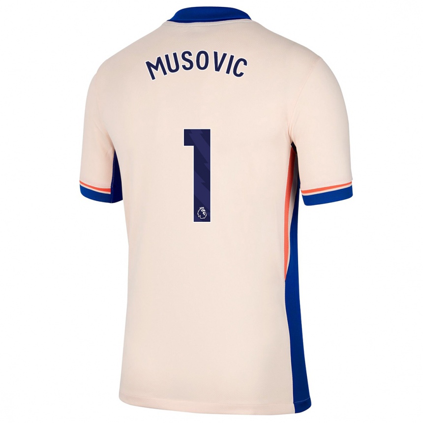 Női Labdarúgás Zecira Musovic #1 Világos Bézs Idegenbeli Jersey 2024/25 Mez Póló Ing