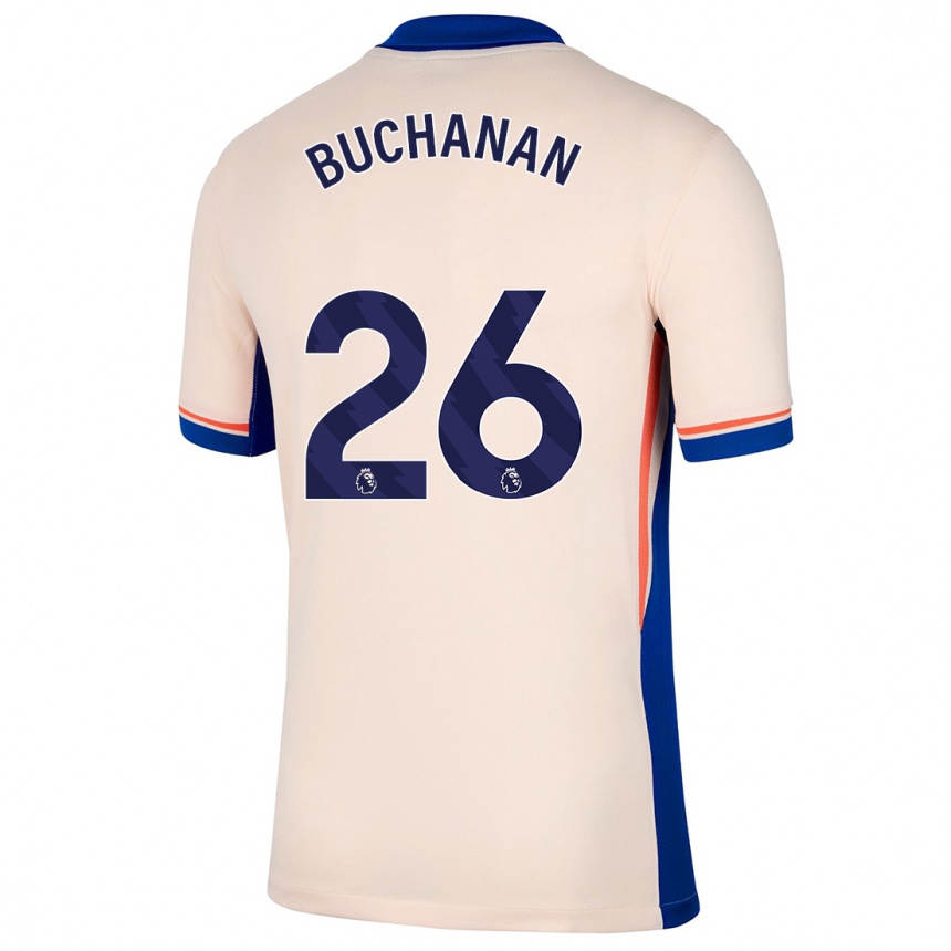 Női Labdarúgás Kadeisha Buchanan #26 Világos Bézs Idegenbeli Jersey 2024/25 Mez Póló Ing