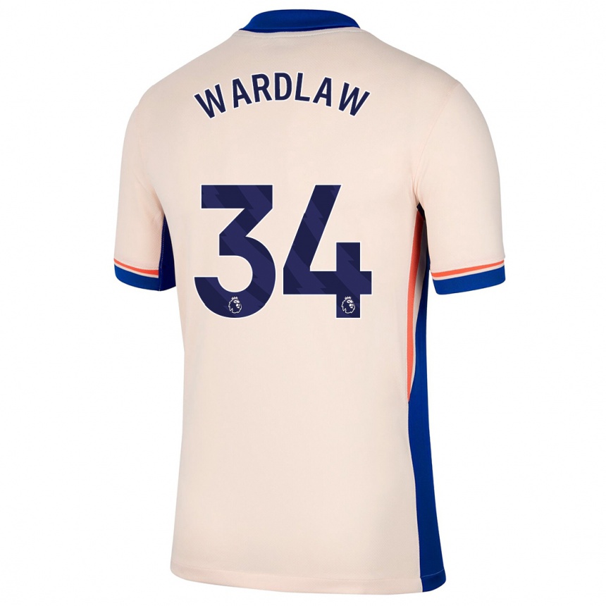 Női Labdarúgás Charlotte Wardlaw #34 Világos Bézs Idegenbeli Jersey 2024/25 Mez Póló Ing