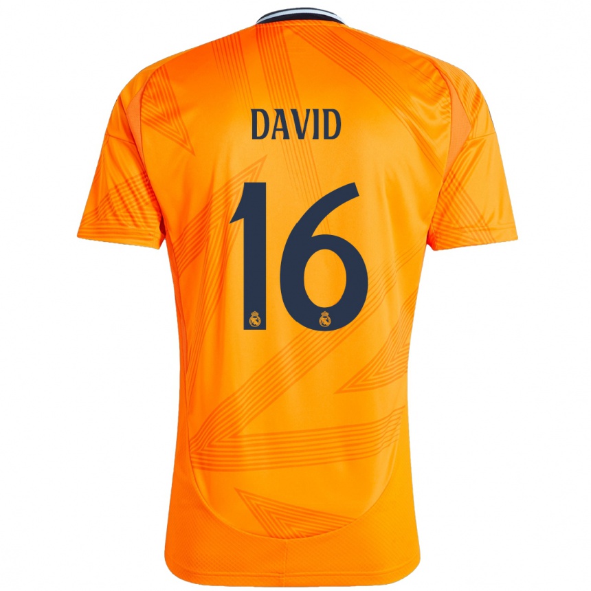 Női Labdarúgás Antonio David #16 Narancs Idegenbeli Jersey 2024/25 Mez Póló Ing