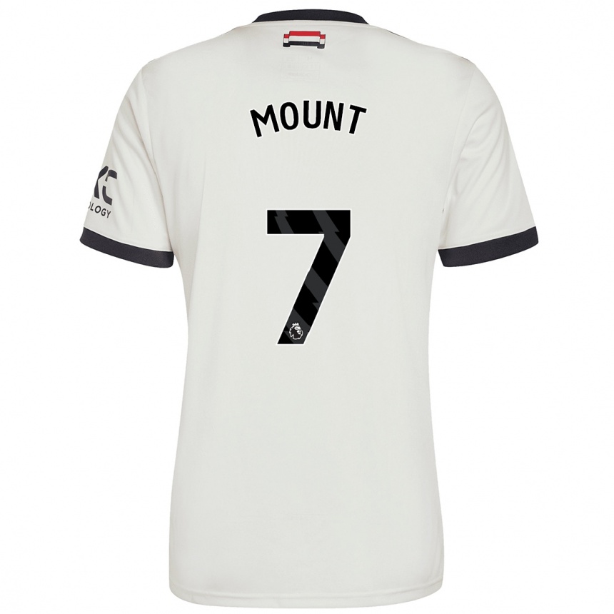 Női Labdarúgás Mason Mount #7 Törtfehér Harmadik Számú Jersey 2024/25 Mez Póló Ing