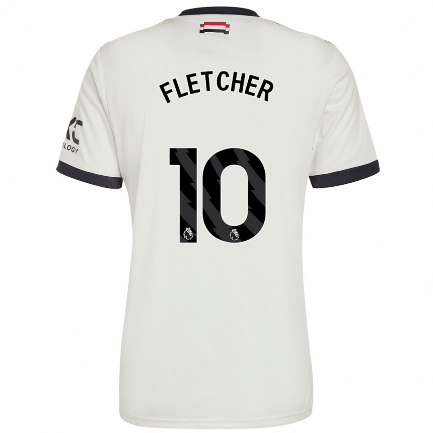 Női Labdarúgás Jack Fletcher #10 Törtfehér Harmadik Számú Jersey 2024/25 Mez Póló Ing