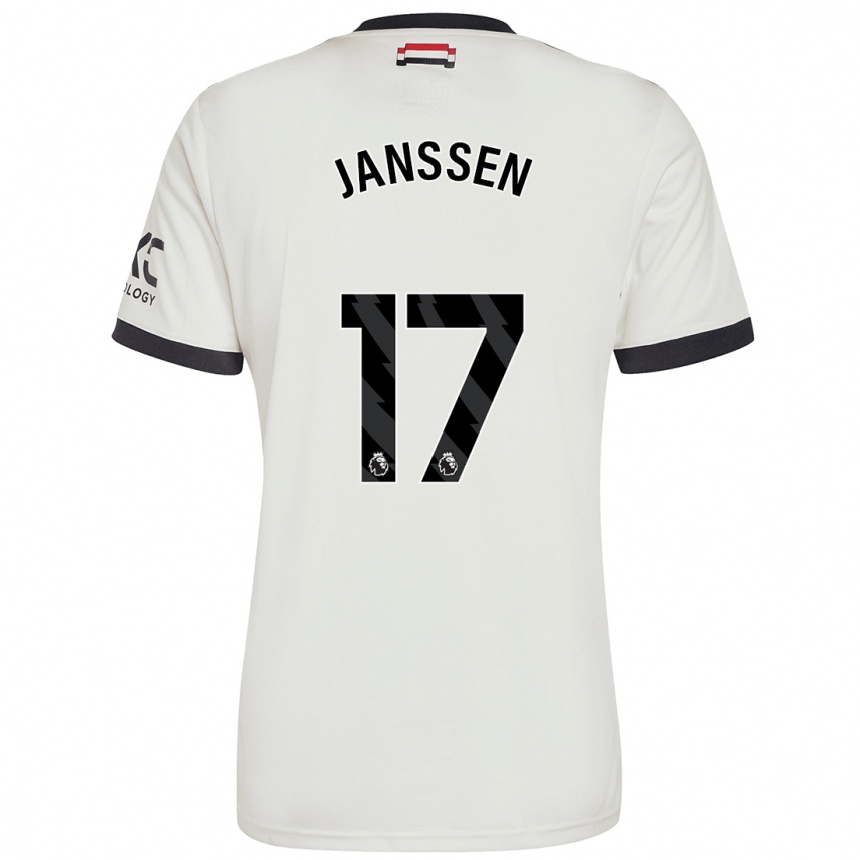 Női Labdarúgás Dominique Janssen #17 Törtfehér Harmadik Számú Jersey 2024/25 Mez Póló Ing