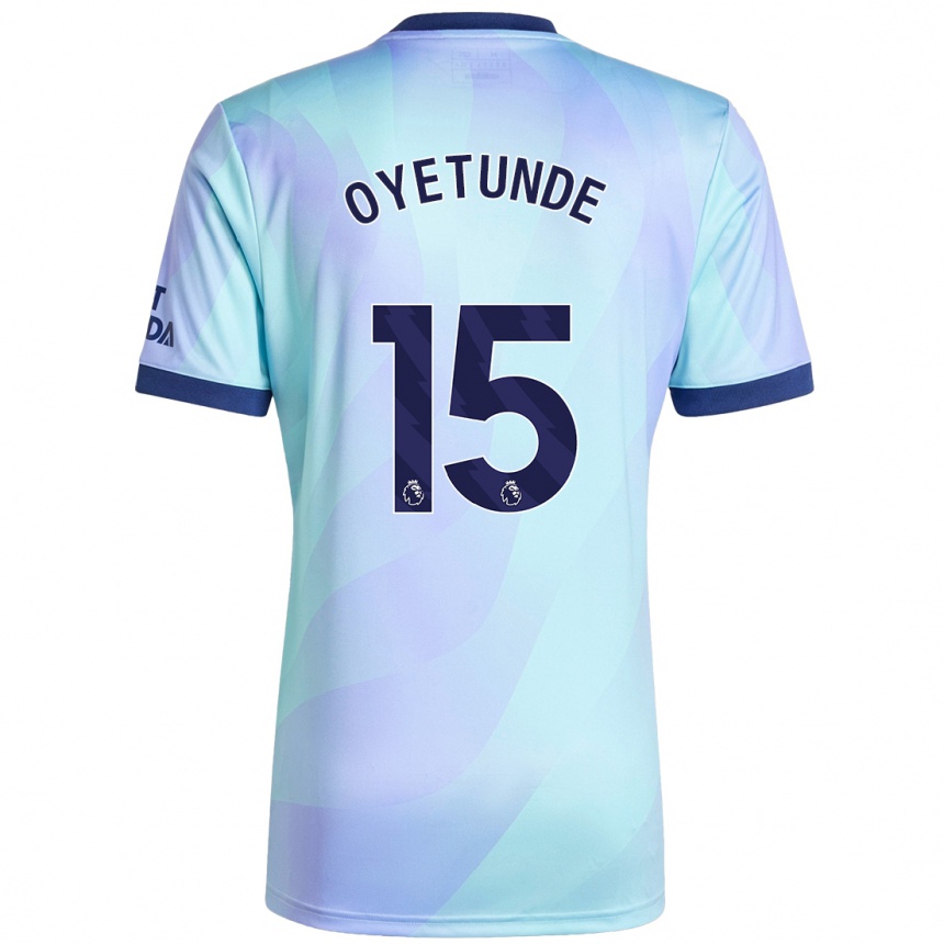 Női Labdarúgás Daniel Oyetunde #15 Aqua Harmadik Számú Jersey 2024/25 Mez Póló Ing