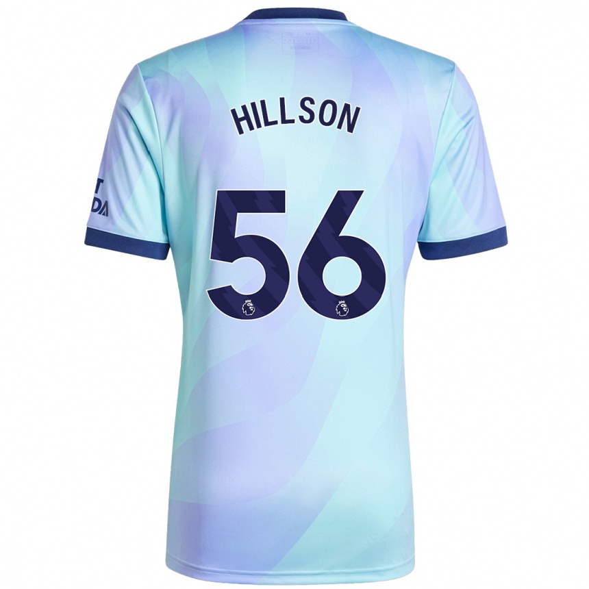 Női Labdarúgás James Hillson #56 Aqua Harmadik Számú Jersey 2024/25 Mez Póló Ing