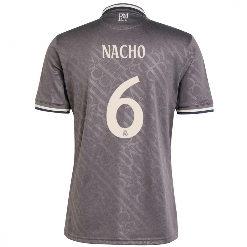 Női Labdarúgás Nacho Fernandez #6 Faszén Harmadik Számú Jersey 2024/25 Mez Póló Ing