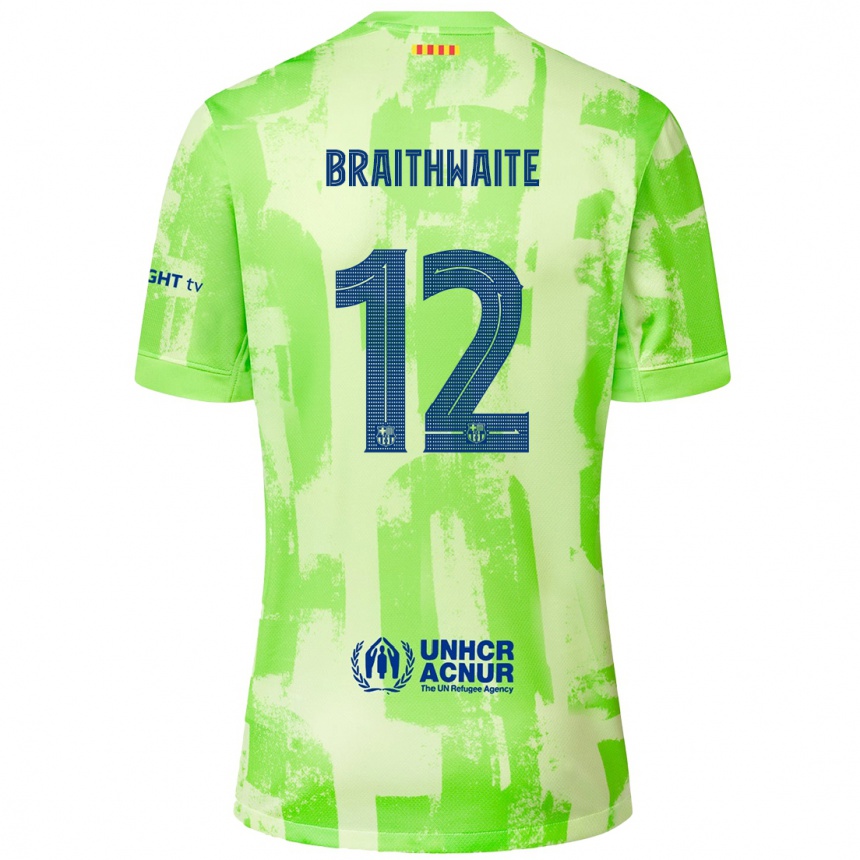 Női Labdarúgás Martin Braithwaite #12 Mész Harmadik Számú Jersey 2024/25 Mez Póló Ing