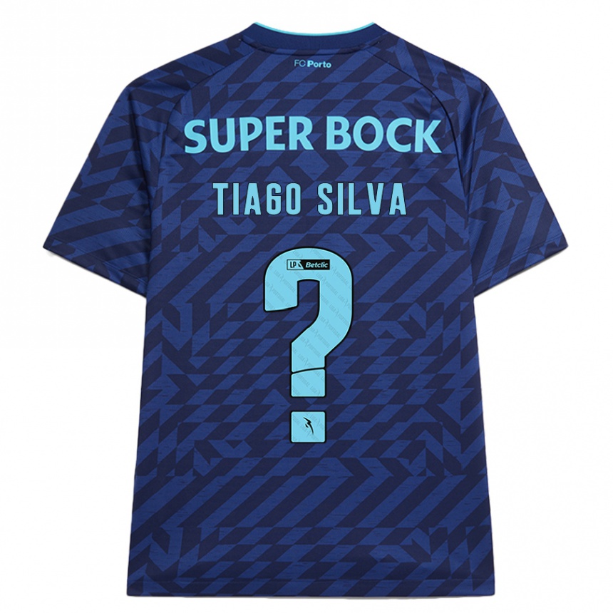 Női Labdarúgás Tiago Silva #0 Sötétkék Harmadik Számú Jersey 2024/25 Mez Póló Ing