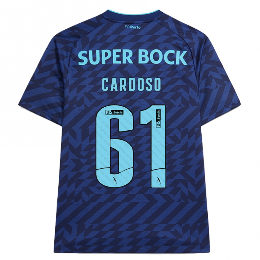 Női Labdarúgás Ivan Cardoso #61 Sötétkék Harmadik Számú Jersey 2024/25 Mez Póló Ing