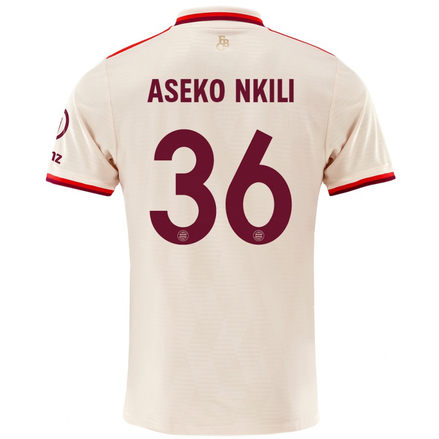 Női Labdarúgás Noel Aseko Nkili #36 Vászon Harmadik Számú Jersey 2024/25 Mez Póló Ing