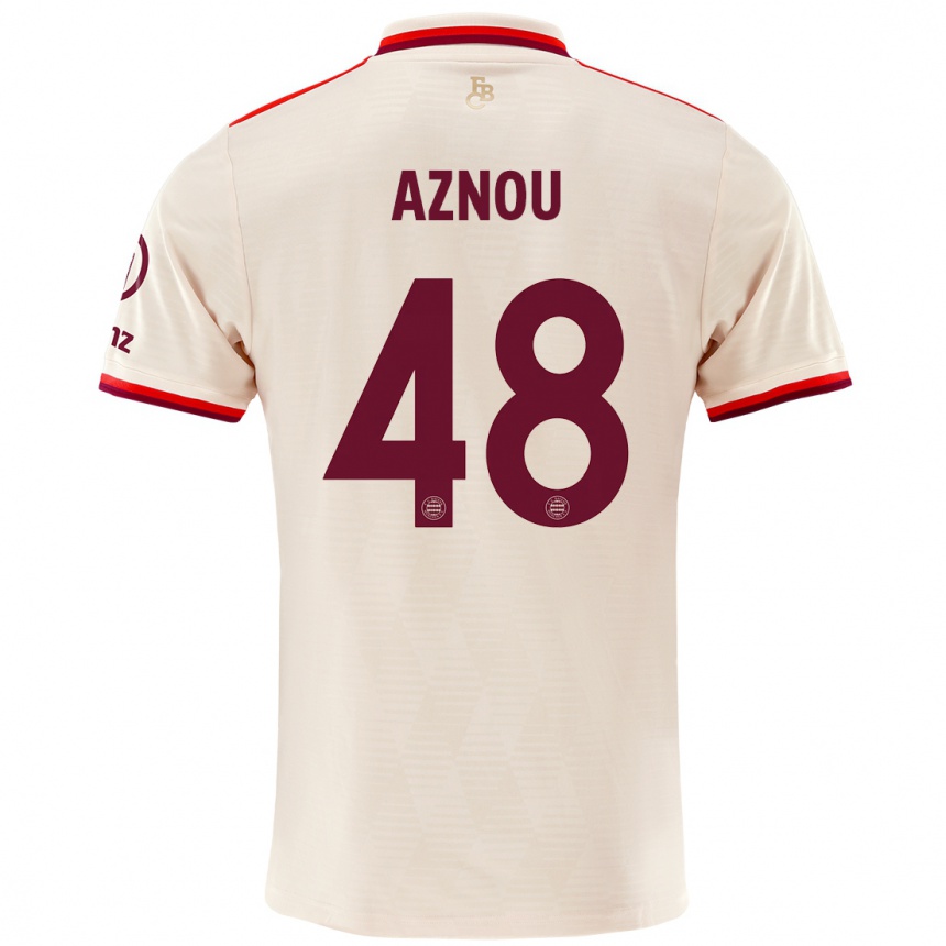 Női Labdarúgás Adam Aznou #48 Vászon Harmadik Számú Jersey 2024/25 Mez Póló Ing