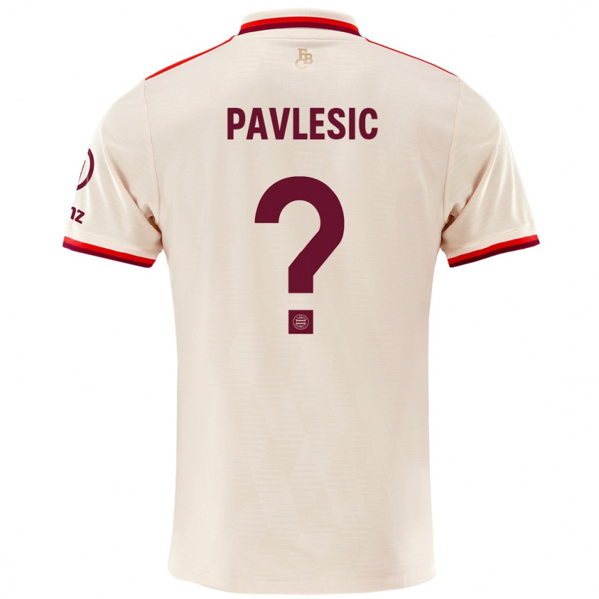 Női Labdarúgás Anthony Pavlesic #0 Vászon Harmadik Számú Jersey 2024/25 Mez Póló Ing