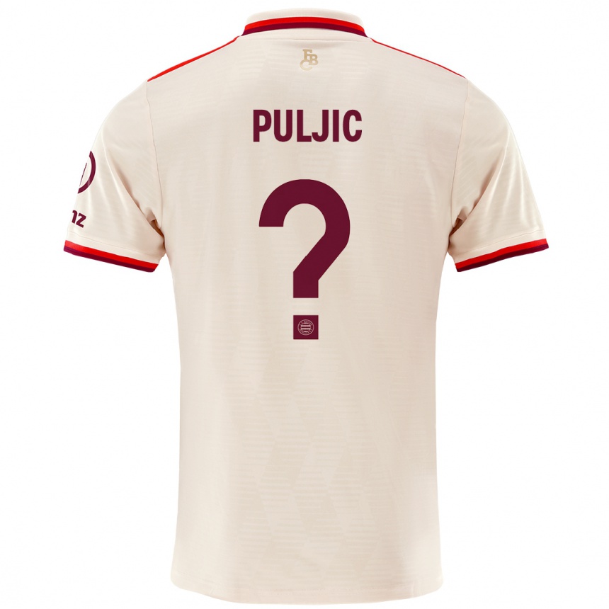 Női Labdarúgás Ljubo Puljic #0 Vászon Harmadik Számú Jersey 2024/25 Mez Póló Ing