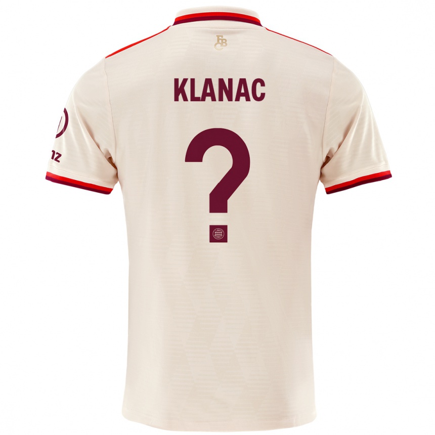 Női Labdarúgás Leon Klanac #0 Vászon Harmadik Számú Jersey 2024/25 Mez Póló Ing