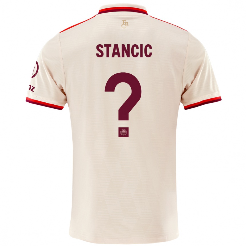 Női Labdarúgás Luca Stancic #0 Vászon Harmadik Számú Jersey 2024/25 Mez Póló Ing