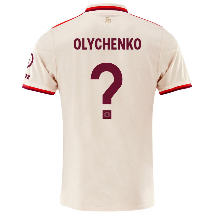 Női Labdarúgás Bogdan Olychenko #0 Vászon Harmadik Számú Jersey 2024/25 Mez Póló Ing