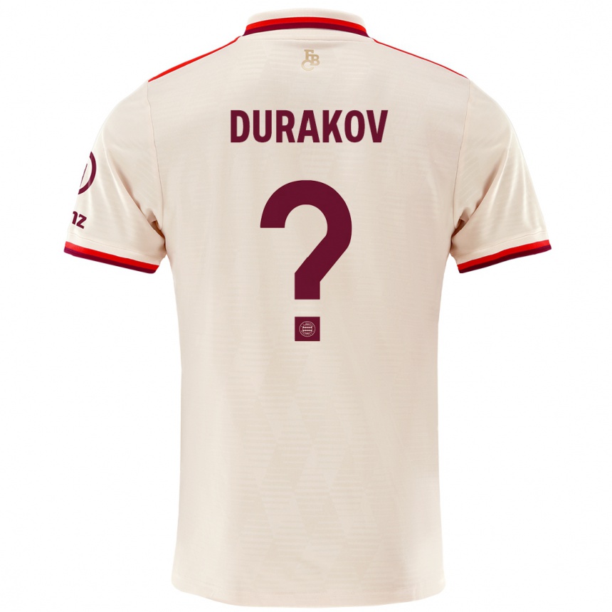 Női Labdarúgás Sejdo Durakov #0 Vászon Harmadik Számú Jersey 2024/25 Mez Póló Ing