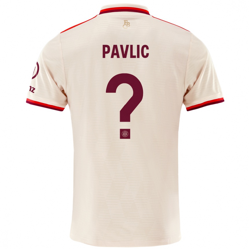 Női Labdarúgás Raphael Pavlic #0 Vászon Harmadik Számú Jersey 2024/25 Mez Póló Ing