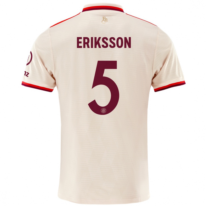 Női Labdarúgás Magdalena Eriksson #5 Vászon Harmadik Számú Jersey 2024/25 Mez Póló Ing