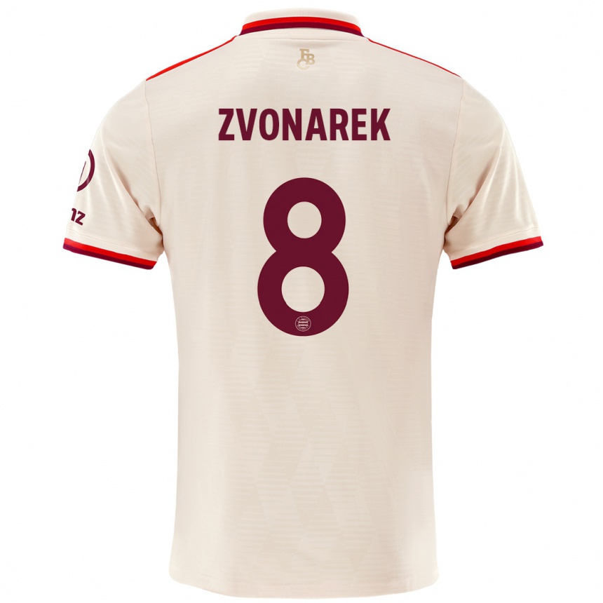 Női Labdarúgás Lovro Zvonarek #8 Vászon Harmadik Számú Jersey 2024/25 Mez Póló Ing