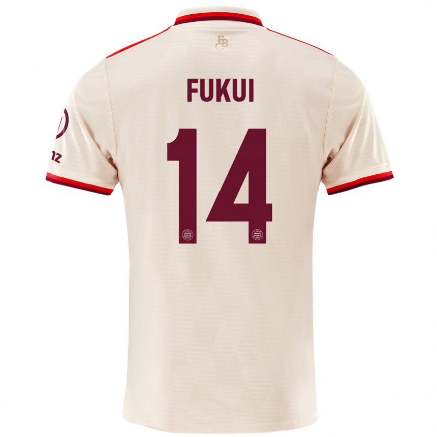 Női Labdarúgás Taichi Fukui #14 Vászon Harmadik Számú Jersey 2024/25 Mez Póló Ing