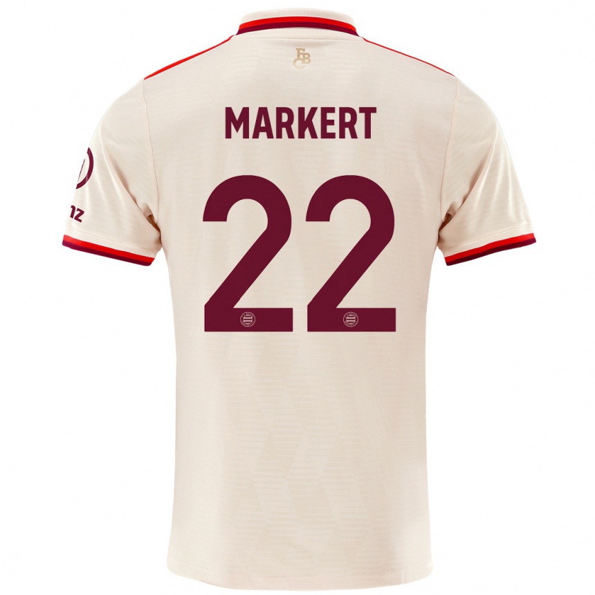 Női Labdarúgás Leon Markert #22 Vászon Harmadik Számú Jersey 2024/25 Mez Póló Ing