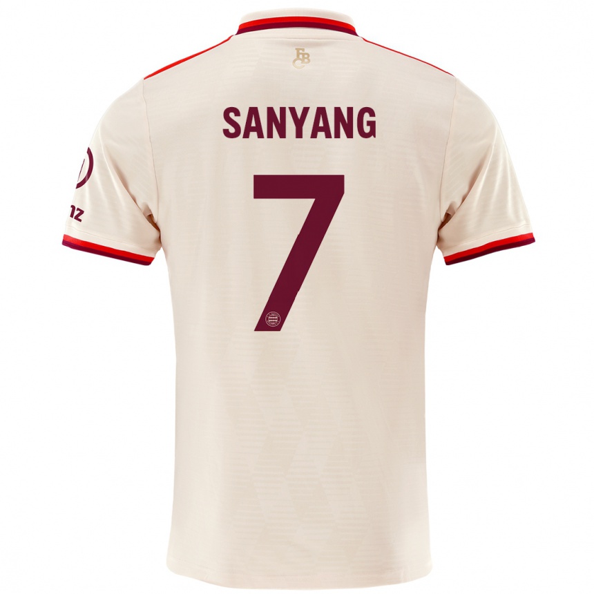 Női Labdarúgás Mamin Sanyang #7 Vászon Harmadik Számú Jersey 2024/25 Mez Póló Ing