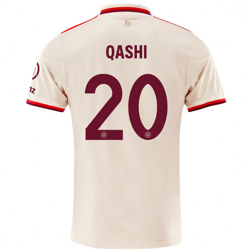 Női Labdarúgás Yousef Qashi #20 Vászon Harmadik Számú Jersey 2024/25 Mez Póló Ing