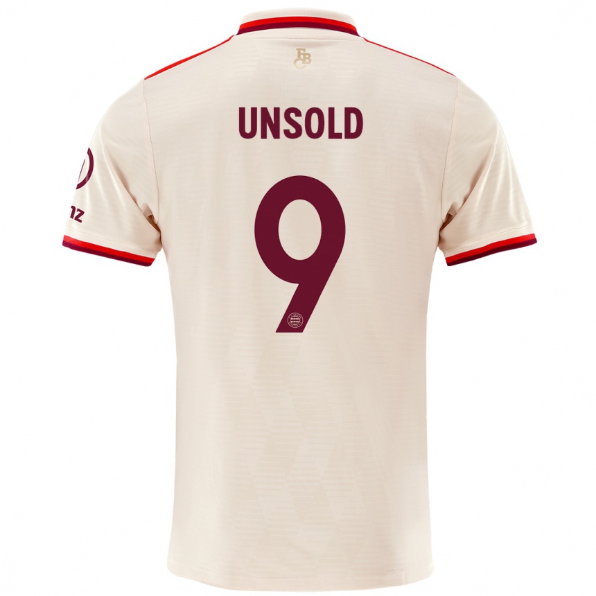 Női Labdarúgás Samuel Unsold #9 Vászon Harmadik Számú Jersey 2024/25 Mez Póló Ing