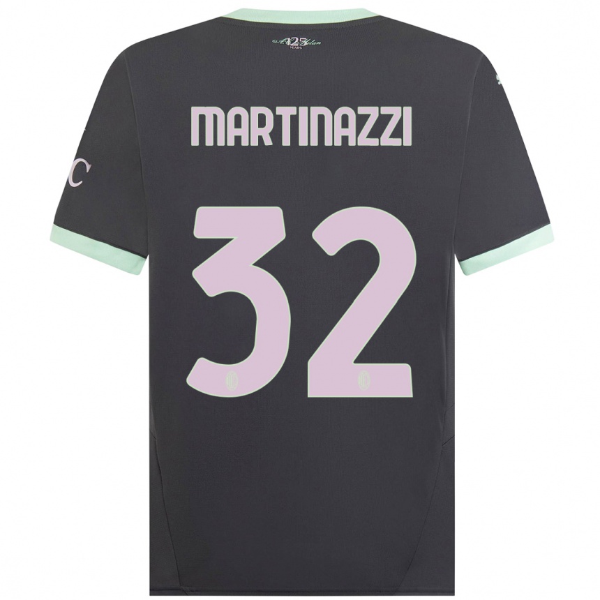 Női Labdarúgás Luca Martinazzi #32 Szürke Harmadik Számú Jersey 2024/25 Mez Póló Ing