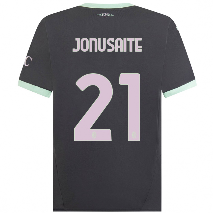 Női Labdarúgás Rimante Jonusaite #21 Szürke Harmadik Számú Jersey 2024/25 Mez Póló Ing