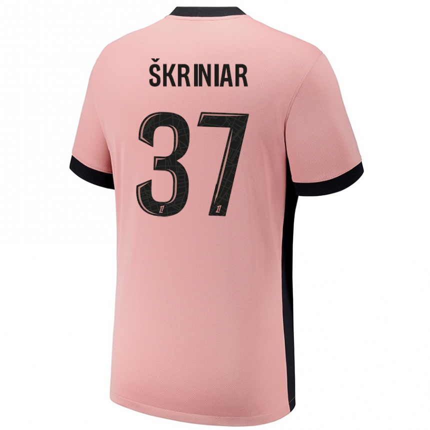 Női Labdarúgás Milan Skriniar #37 Rozsda Rózsaszín Harmadik Számú Jersey 2024/25 Mez Póló Ing