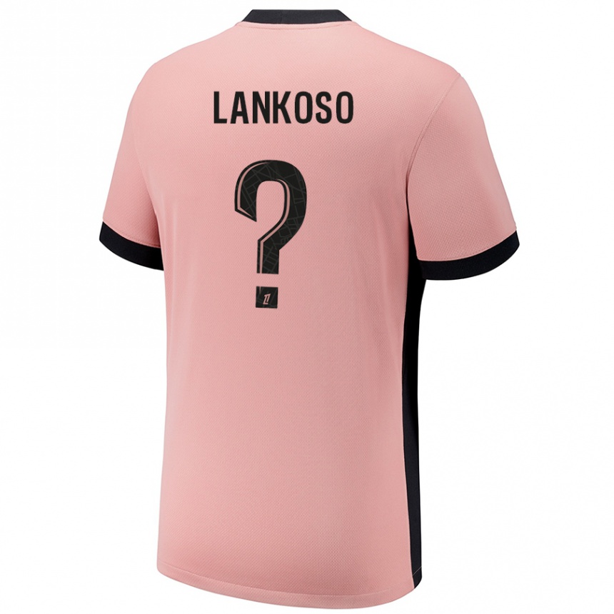 Női Labdarúgás Lenny Lankoso #0 Rozsda Rózsaszín Harmadik Számú Jersey 2024/25 Mez Póló Ing