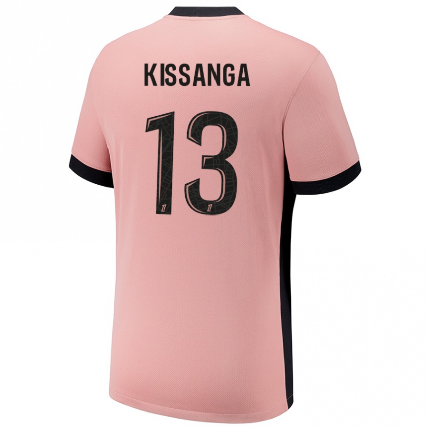 Női Labdarúgás Hugo Kissanga #13 Rozsda Rózsaszín Harmadik Számú Jersey 2024/25 Mez Póló Ing