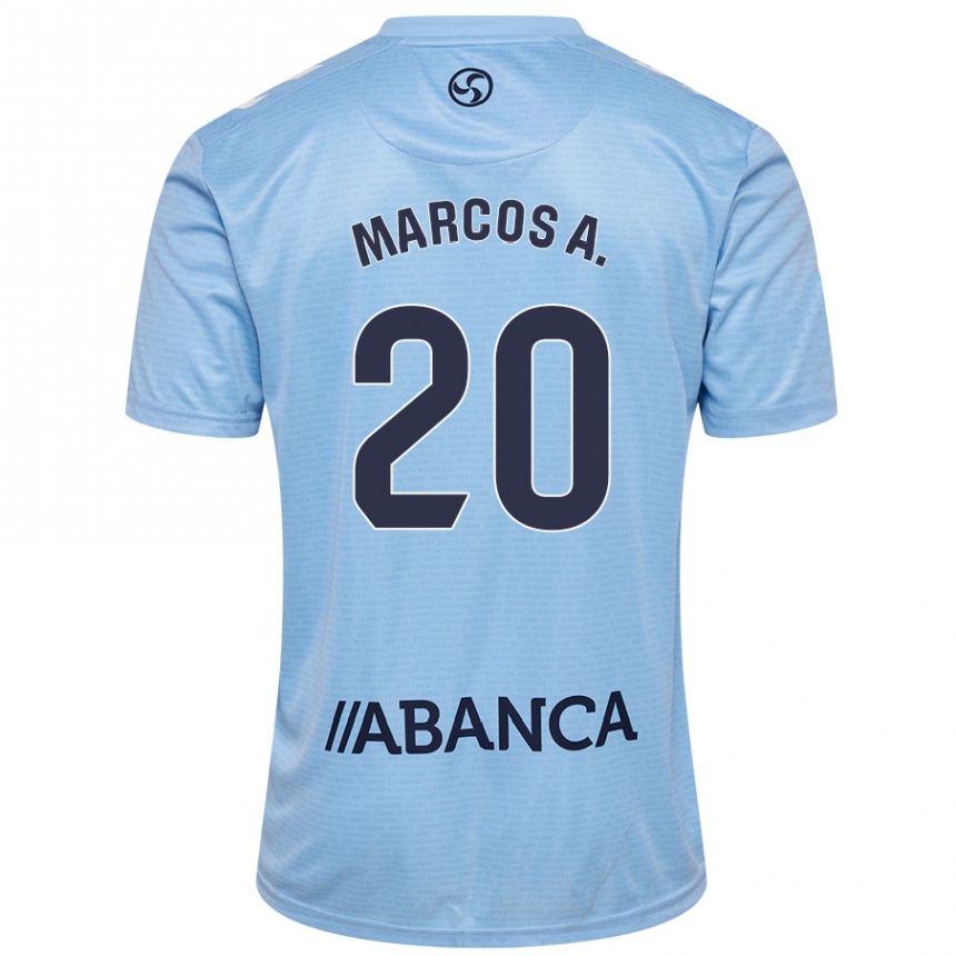 Gyermek Labdarúgás Marcos Alonso #20 Kék Piros Hazai Jersey 2024/25 Mez Póló Ing