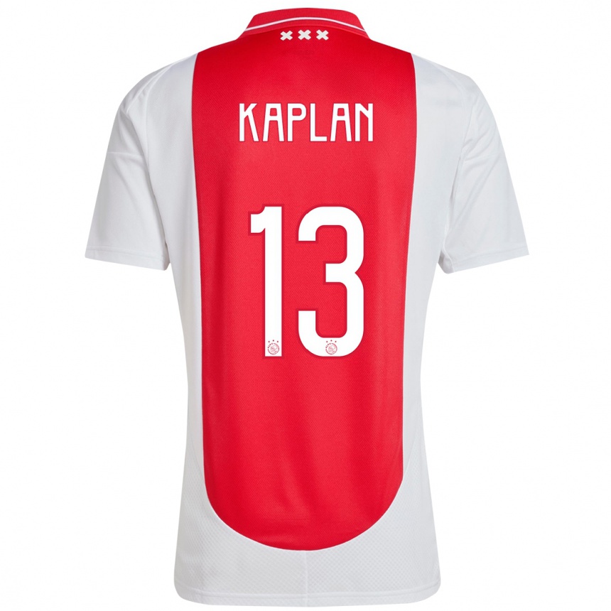 Gyermek Labdarúgás Ahmetcan Kaplan #13 Piros Fehér Hazai Jersey 2024/25 Mez Póló Ing