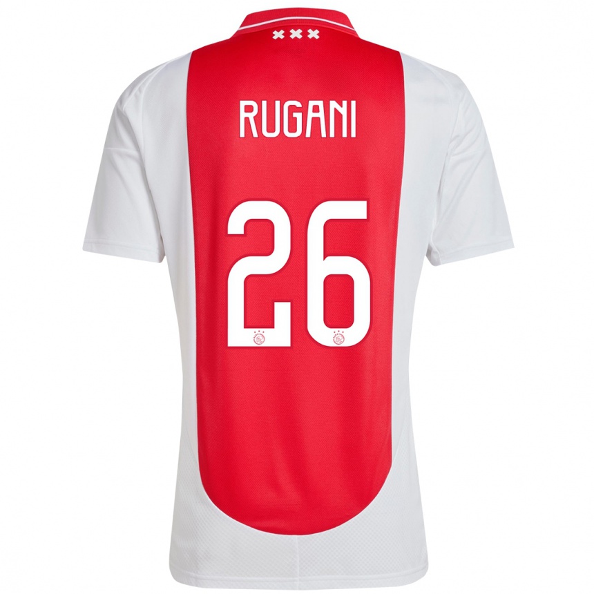 Gyermek Labdarúgás Daniele Rugani #26 Piros Fehér Hazai Jersey 2024/25 Mez Póló Ing