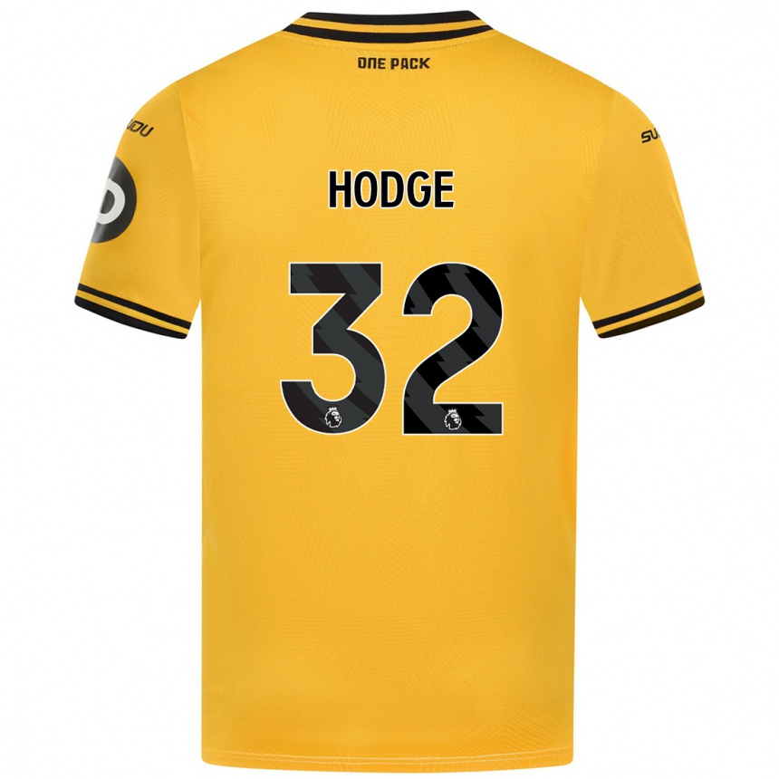 Gyermek Labdarúgás Joe Hodge #32 Sárga Hazai Jersey 2024/25 Mez Póló Ing