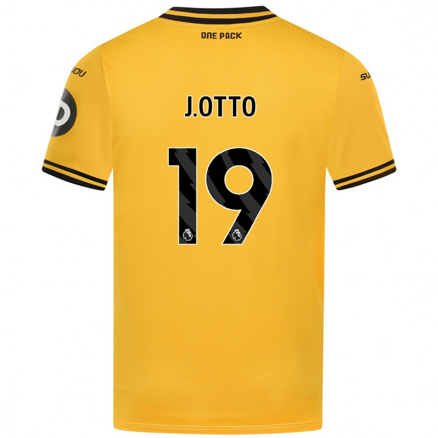 Gyermek Labdarúgás Jonny Otto #19 Sárga Hazai Jersey 2024/25 Mez Póló Ing