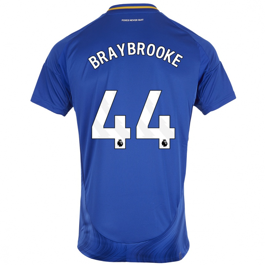 Gyermek Labdarúgás Sammy Braybrooke #44 Kék Fehér Hazai Jersey 2024/25 Mez Póló Ing