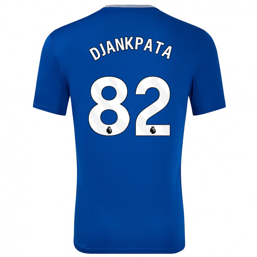 Gyermek Labdarúgás Halid Djankpata #82 Kék -Val Hazai Jersey 2024/25 Mez Póló Ing