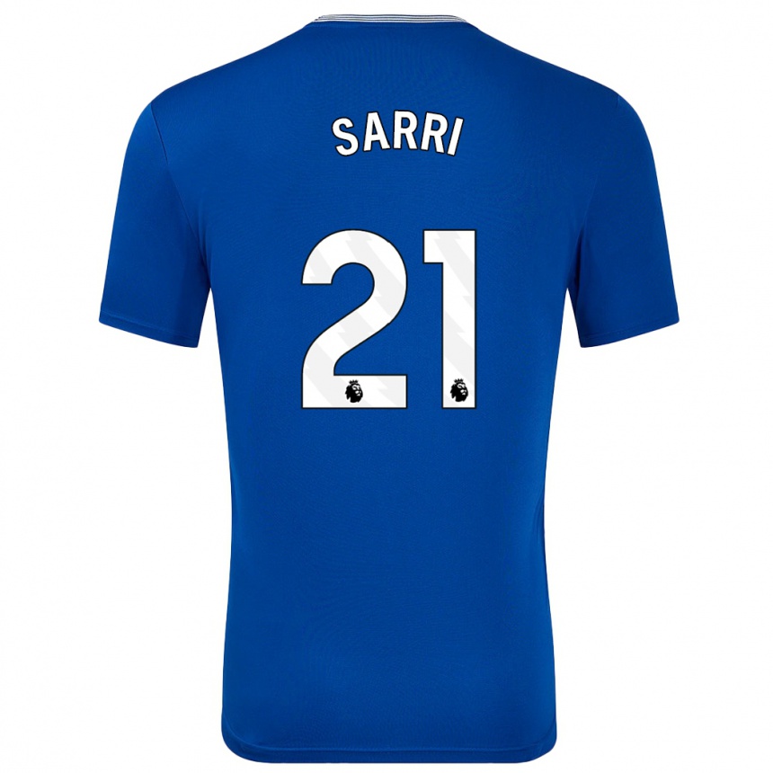 Gyermek Labdarúgás Veatriki Sarri #21 Kék -Val Hazai Jersey 2024/25 Mez Póló Ing