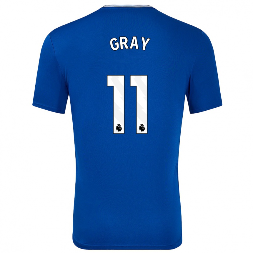 Gyermek Labdarúgás Demarai Gray #11 Kék -Val Hazai Jersey 2024/25 Mez Póló Ing