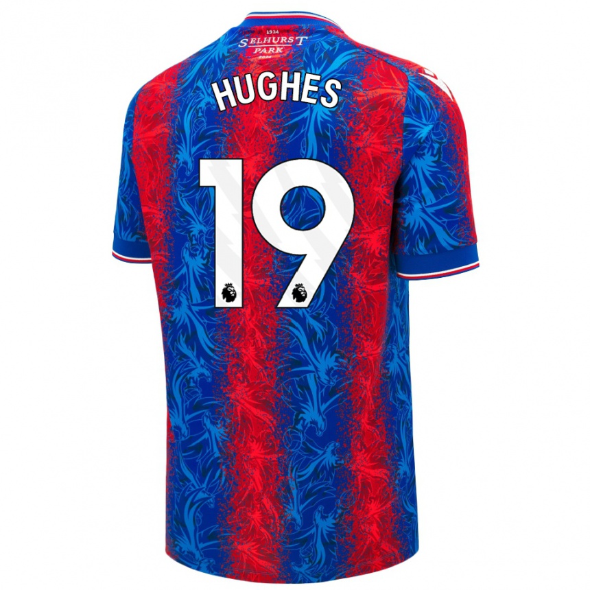 Gyermek Labdarúgás Will Hughes #19 Piros Kék Csíkok Hazai Jersey 2024/25 Mez Póló Ing