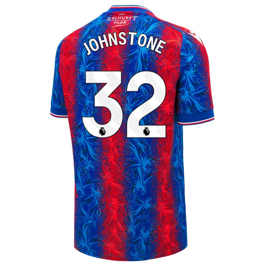 Gyermek Labdarúgás Sam Johnstone #32 Piros Kék Csíkok Hazai Jersey 2024/25 Mez Póló Ing