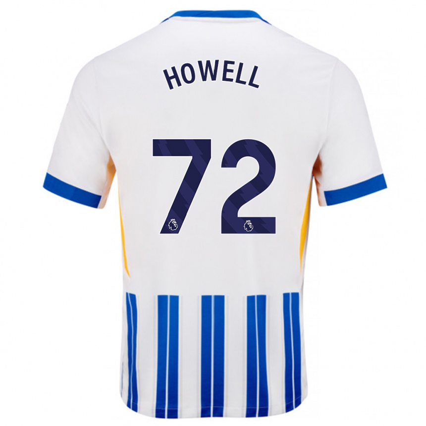 Gyermek Labdarúgás Harry Howell #72 Fehér Kék Csíkos Hazai Jersey 2024/25 Mez Póló Ing